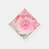 Rosa Nelken Serviette (Ecke)