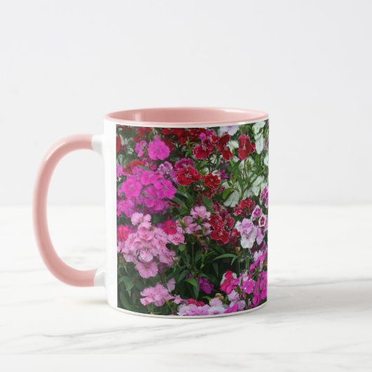 Rosa Nelken Tasse (Links)