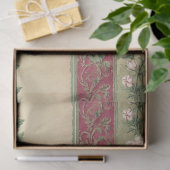 Rosa Nelkenwurzeln Blume Vintages ephemeres Muster Seidenpapier (Geschenk)