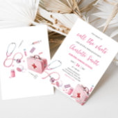 Rosa nennen die Schulterkursparty Einladung