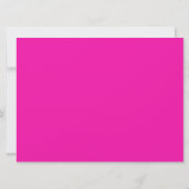 Rosa Neon 11. Geburtstag Einladung (Rückseite)