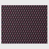 Rosa Neon-Blitz-Muster Geschenkpapier (Flach)