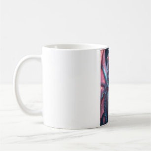 Rosa Neon-Drache Mädchen Tasse - Fantasy-Drachensc