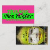 Rosa Neon Visitenkarte (Vorne/Hinten)