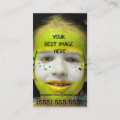 Rosa Neon Visitenkarte (Rückseite)