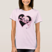 Rosa Neonschädel T-Shirt (Vorderseite)
