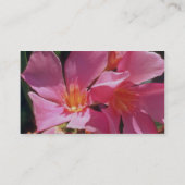 Rosa Nerium-Oleander-Blumen Visitenkarte (Rückseite)