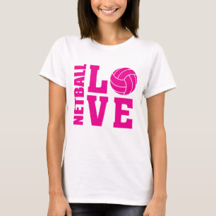 Rosa Netball-Liebe, Netball T-Shirt