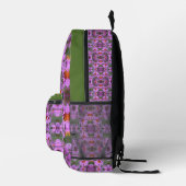 Rosa Neuengland Aster-Blume Personalisiert Bedruckter Rucksack (Rechts)