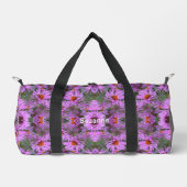 Rosa Neuengland Aster-Blume Personalisiert Duffle Bag (Vorderseite)