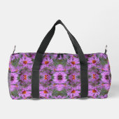 Rosa Neuengland Aster-Blume Personalisiert Duffle Bag (Rückseite)