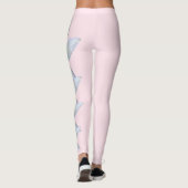 Rosa New Mexico Staat Blume Yucca Leggings (Rückseite)