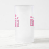 ROSA NEW YORK MIT HERZEN MATTGLAS BIERGLAS (Mittel)