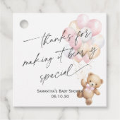 Rosa Niedlich können wir schon lange auf die moder Geschenkanhänger (Vorderseite)