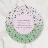 Rosa Niedlich n'Curvy Kleeblatts Giro del Malcanto Geschenkanhänger (Rückseite)