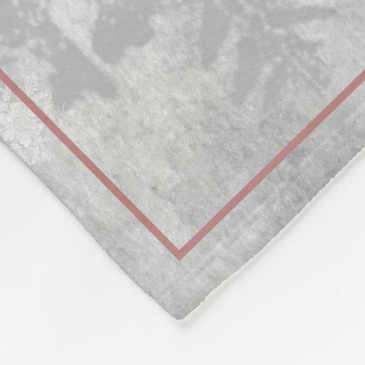 Rosa Niedlich Snowman Holiday Fleece Blankon (Ecke)