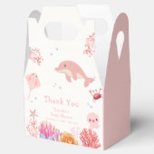 Rosa Niedlich unter dem Meer Dolphin Girl Dusche Geschenkschachtel (Geöffnet)