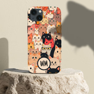 Rosa Niedlich Warm zu viele Katzen Individuelle Na Case-Mate iPhone Hülle