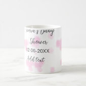 Rosa niedliche Blume Babydusche Aquarell Modernes Kaffeetasse (Mittel)