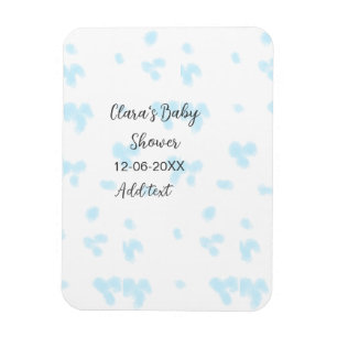 Rosa niedliche Blume Babydusche Aquarell Modernes Magnet