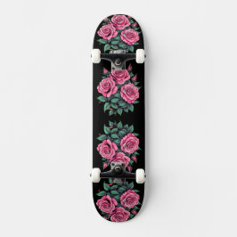 Rosa Niedliche Blume Skateboard