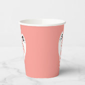 Rosa Niedliche Geister Pappbecher (Links)