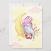 Rosa Niedliche Gnome Moon Cloud Kinderdusche Einla (Rückseite)