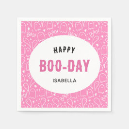 Rosa Niedliche Halloween Serviette