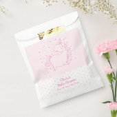 Rosa Niedliche moderne Polka Dot Unicorn Kinderdus Geschenktütchen (Versiegelt)