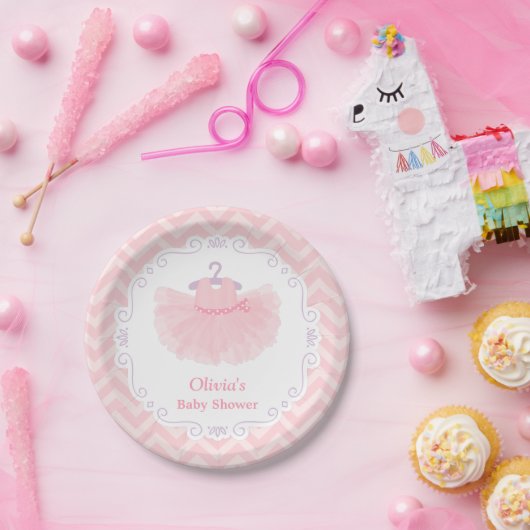 Rosa niedliche pappteller (Party)