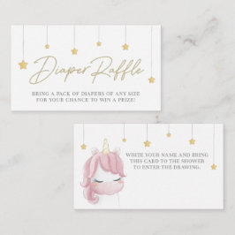 Rosa Niedliche Unicorn Kinderdusche Windelwaschkar Begleitkarte