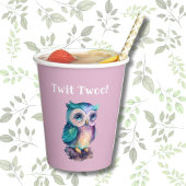 Rosa, Niedliche Waldwälder Pappbecher