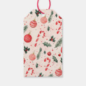 Rosa Niedliches Foto Weihnachtsgeschenk Tag Geschenkanhänger (Rückseite)