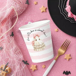 Rosa niedliches Geister kleine Babydusche Einladun Pappbecher