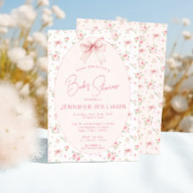 Rosa Niedliches Shabby Chic Rose Bow Baby Girl Dus