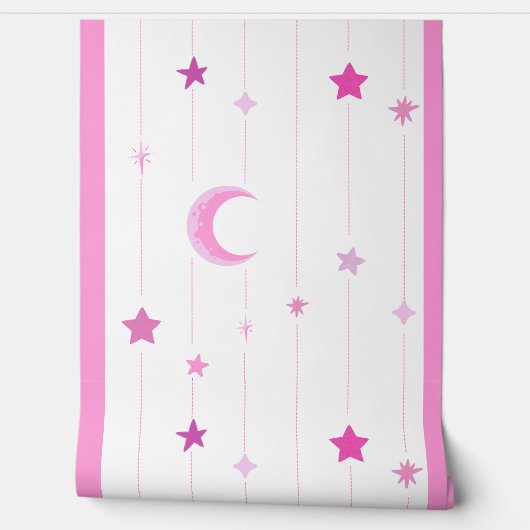 Rosa Night Sky Wallpaper Tapete (Abrollen)