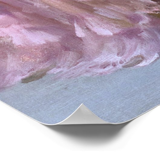 Rosa Nighty Button Up Poster (Ecke)