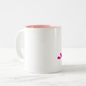 Rosa Ninja Tasse (Vorderseite Links)