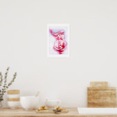 Rosa Nonne Poster (Küche)
