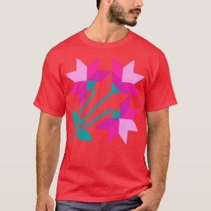 Rosa North olina Lilien T-Shirt