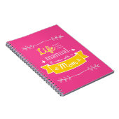 Rosa Notebook für Mama mit Zitat Notizblock (Rechte Seite)