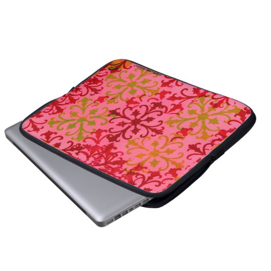 Rosa Notebook-Hülle Laptopschutzhülle (Vorne Knopf)