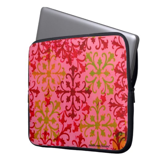 Rosa Notebook-Hülle Laptopschutzhülle (Vorderseite Links)