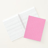 Rosa Notebook mit Herz - Farbe wählen Notizblock (Innenseite)