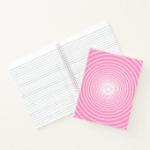 Rosa Notebook mit Herz - Farben auswählen Notizblock (Innenseite)