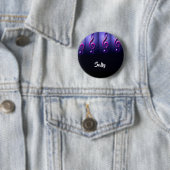 Rosa Noten an Strings Button (Beispiel)