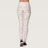 Rosa Notenblatt Leggings (Rückseite)