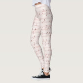 Rosa Notenblatt Leggings (Links)