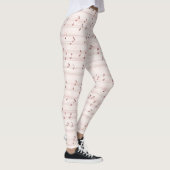 Rosa Notenblatt Leggings (Rechts)