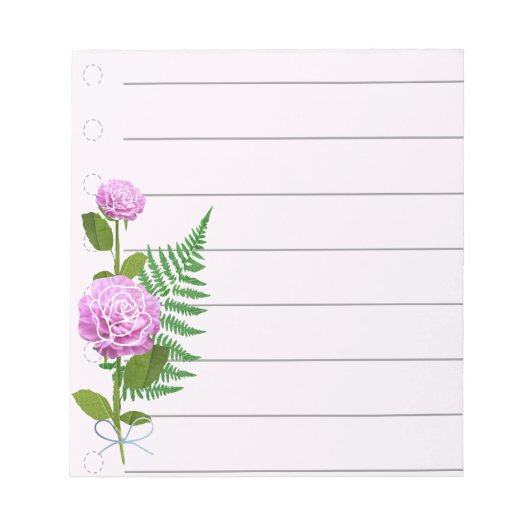 Rosa Notepad Notizblock (Vorderseite)